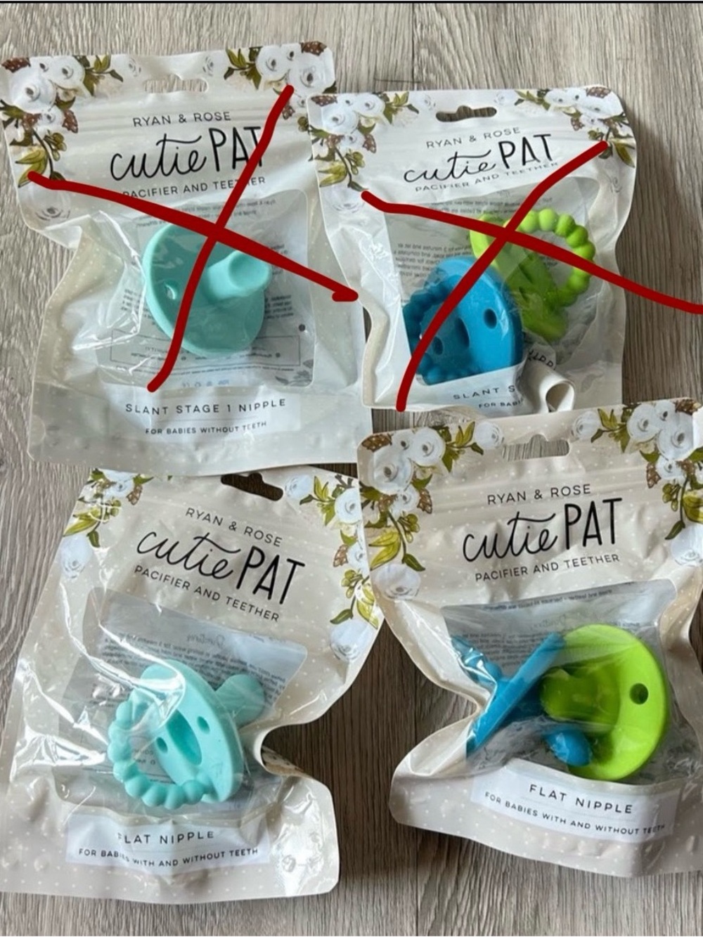 3 Ryan & Rose Teether Flat Starter Kit